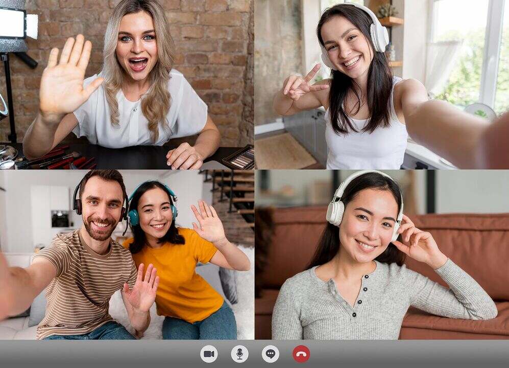 Remote team engagement activity video call